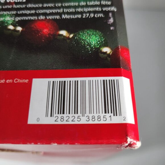 Pfaltzgraff Winterberry Christmas Holiday Votive Garden Set 3 Glass Candle Holde - Picture 8 of 9